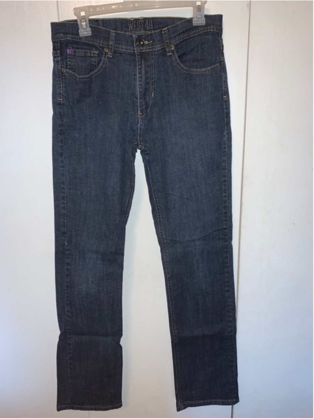 Men's West 49 Straight Jeans Waist 30 Blue
